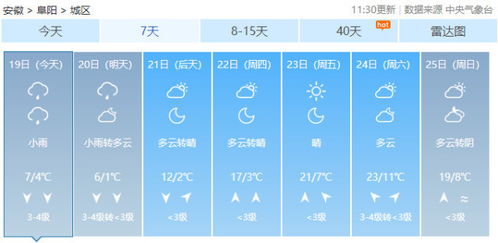 阜阳天气预报15天查询-阜阳天气预报15天查询结果表-第1张图片-雾华天气